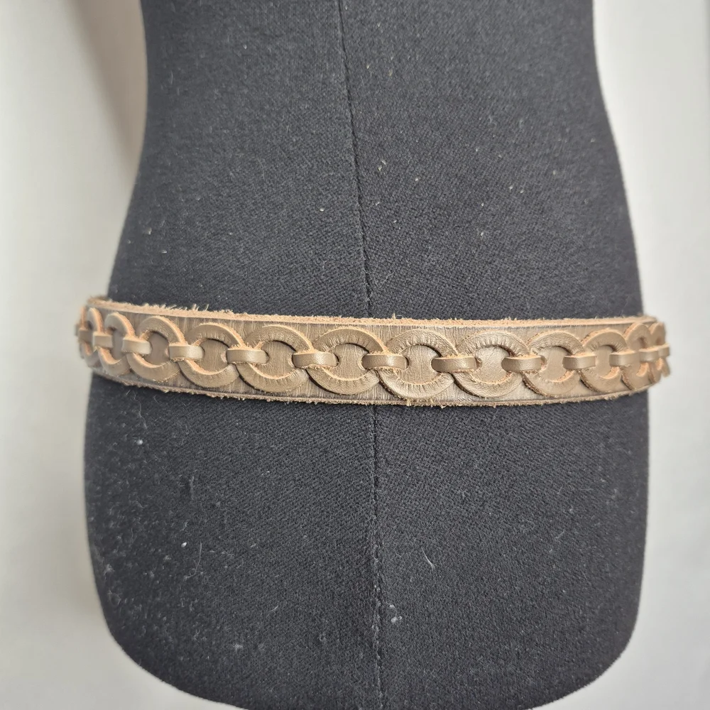 Amsterdam Heritage "Anisa" Skinny Leather Belt - Size S - Picture 12 of 16